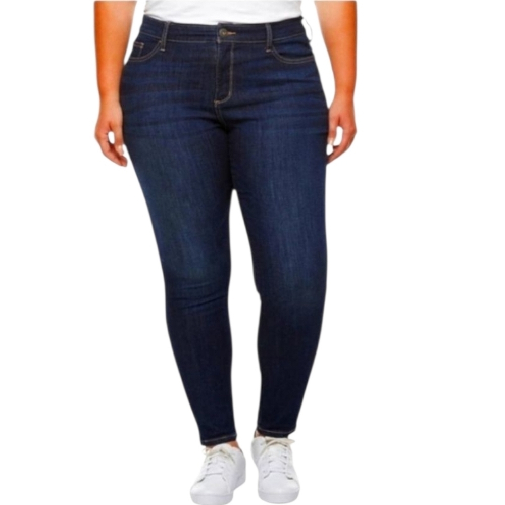 St. John's Bay Size 22 Secretly Slender Skinny Denim Jeans with stretch
